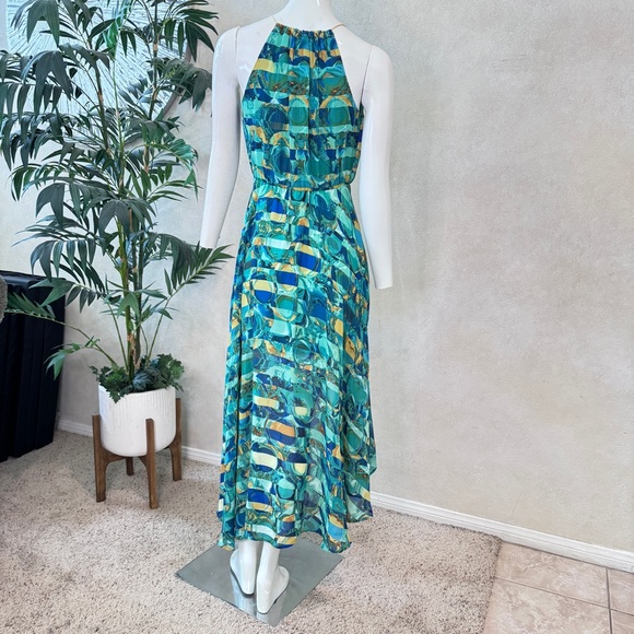 mark. Hi-Low Maxi Dress Green Multicolor Sz S - Picture 4 of 11